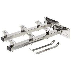 Tender Fil Stendibiancheria Puleggia, Acciaio Inox, Grigio, 46 x 18 cm