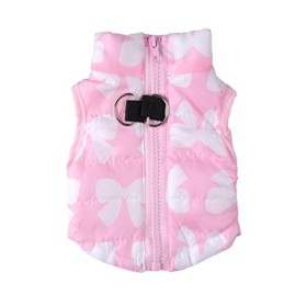 Zoonpark® gatto cani autunno-inverno, cane gatto caldo morbido imbottito gilet, imbracatura taglia S, cappotto abbigliamento in