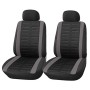 Upgrade4cars Coprisedili Auto Anteriore Universali Nero Grigio Set Copri-Sedile Universale per Guidatore e Passeggero con Airbag