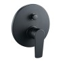 Ogomondo Miscelatore Doccia Ad Incasso Da Parete Con Deviatore Africa Rubinetto Nero