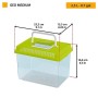 Ferplast Contenitore per Pesci Geo Medium Vasca 2,5 L per Piccoli Animali Acquario Terrario Insetti Tartarughe, Robusta, Griglie