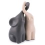 Pajoma - Set di 2 statuine innamorate di elefanti (medio-15 cm)