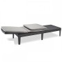 Keter Lettino Prendi Sole da Esterno con Cuscino Incluso, Grafite, 187.5 x 58 x 29 centimetri