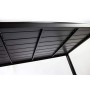 AVANTI TRENDSTORE - Piave - Set da Giardino Composto da 1 Tavolo Nero in Metallo e polywood, con 4 sedie impilabili in ecorattan