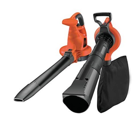 BLACK+DECKER GW3030-QS Soffiatore/Aspiratore/Trituratore a Filo 3000 W, Velocità di soffiaggio variabile 230 - 418 Km/h, 106 dB