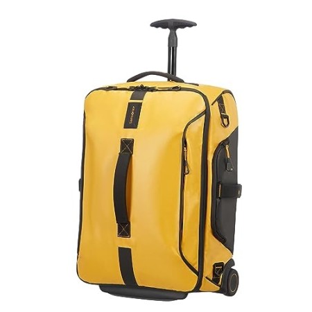 Samsonite Paradiver Light Borsone, Zaino con 2 Ruote S, 55 cm, 51 L, Giallo (Yellow)