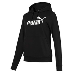 PUMA Essentials, Felpa Donna, Nero (Cotone Black), M