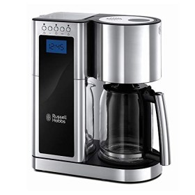 Russell Hobbs Elegance Macchina del Caffè Americano, 1600 W, 10 Tazze, Nero, Acciaio