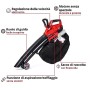 einhell GE-CL 36 Li E-Solo Soffiatore/Aspiratore a Batteria, Rosso/Nero