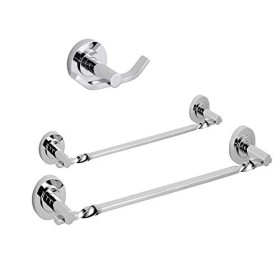 OGOMONDO Set 3 Pezzi Accessori da Bagno Narciso 005 Ottone Cromato