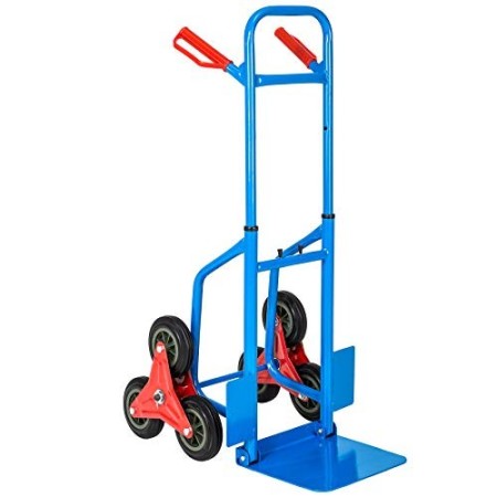 TecTake Carrello per scale 6 ruote portapacchi manuale da trasporto montascale scala