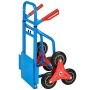 TecTake Carrello per scale 6 ruote portapacchi manuale da trasporto montascale scala