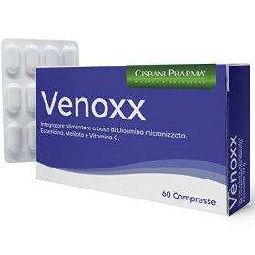 Farmac, CIRCOLAZIONE GAMBE | PLESSO EMORROIDARIO | integratore a base di Diosmina, Esperidina Meliloto e Vitamina C | Tono Venos