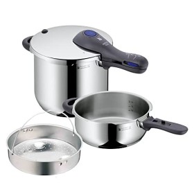 WMF Perfect Plus Set pentole a pressione L 6.5 e 3.0, acciaio inossidabile, acciaio inossidabile