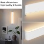 K-Bright Applique a LED, illuminazione di design su e giù, applique da parete 83CM, impermeabile IP44,2700K-3000K bianco caldo,