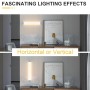 K-Bright Applique a LED, illuminazione di design su e giù, applique da parete 83CM, impermeabile IP44,2700K-3000K bianco caldo,
