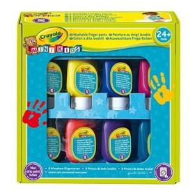 CRAYOLA- Mini Kids Set Pittura a Dita, Lavabile, età 24 Mesi, per Asilo e Tempo Libero, Colori Assortiti, 7958
