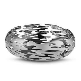 Alessi BM02 Barknest Cestino Rotondo in Acciaio Inossidabile 18/10, Lucido