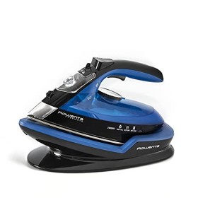 Rowenta DE5010 Freemove Ferro da Stiro a Vapore Senza Filo, 2400W, Quantità di vapore variabile 120 g/min, Nero/Blu