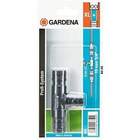 Gardena Profi-System Raccordo a T , Pezzo di raccordo da Profi-System all'Originale Gardena System, per una Portata d'Ecqua Elev