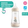 Chicco PERFECT 5 Biberon Anticolica 240 ml, Biberon Flusso Medio 2 Mesi+ con Tettarella in Morbido Silicone, Biberon Biofunziona