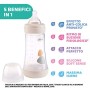 Chicco PERFECT 5 Biberon Anticolica 240 ml, Biberon Flusso Medio 2 Mesi+ con Tettarella in Morbido Silicone, Biberon Biofunziona