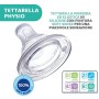Chicco PERFECT 5 Biberon Anticolica 240 ml, Biberon Flusso Medio 2 Mesi+ con Tettarella in Morbido Silicone, Biberon Biofunziona