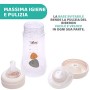 Chicco PERFECT 5 Biberon Anticolica 240 ml, Biberon Flusso Medio 2 Mesi+ con Tettarella in Morbido Silicone, Biberon Biofunziona