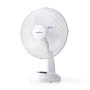 NEDIS FNTB10CWT30 Ventilatore da Tavolo | Diametro 30 cm | 3 velocità | Funzione di Oscillazione | Bianco