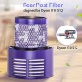 Queta 3 Pezzi Filtro per Dyson V10 SV12 Filtro di Ricambio Lavabile per Dyson V10 SV12 Serie, con Spazzolino di Pulizia e Panno,