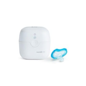 Sterilizzatore UV portatile Munchkin, uccide il 99% di germi in 59 secondi, Bianca, Mini disinfettante a luce UV