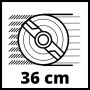 Einhell 3400150 GC-Em 1536 Tagliaerba Elettrico, 1500 W, 240 V, Rosso