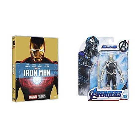 Dvd iron man 10° + Chitauri, Action Figure Personaggio Giocattolo