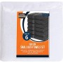 Utopia Towels - 6 Asciugamani da Palestra - Asciugamano da Bagno Piccolo - 100% Cotone (56 x 112 cm) (Bianco)