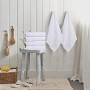 Utopia Towels - 6 Asciugamani da Palestra - Asciugamano da Bagno Piccolo - 100% Cotone (56 x 112 cm) (Bianco)