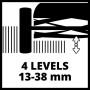 Einhell Tosaerba manuale GE-HM 38 S (38 cm Larghezza taglio, max. 38 mm altezza taglio, per superfici fino a 250 m²)