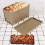 Teglia antiaderente per pane, in acciaio al carbonio con coperchio scorrevole, stampo per pane, teglia da forno a forma di torta