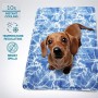Bedsure Tappetino Refrigerante per Cani e Gatti Grande 90 x 60 cm - Cuscino Refrigerante per Animali con Rinfrescante Modello Oc