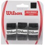Wilson Grip WRZ4033BK Impugnatura Advantage Overgrip, Unisex, Nero, 3 Unità