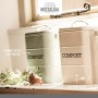 KitchenCraft Living Nostalgia-Contenitore per compost da cucina in metallo, acciaio, verde