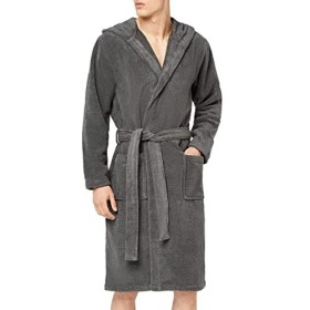 Tommy Hilfiger Icon Hooded Bathrobe Accappatoio, Grigio (Magnet 884), M Uomo