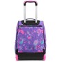 Trolley Seven, Iridescent, Viola, 2 in 1 Zaino con Cross-Over System, Scuola & Viaggio