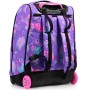 Trolley Seven, Iridescent, Viola, 2 in 1 Zaino con Cross-Over System, Scuola & Viaggio