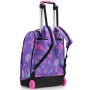 Trolley Seven, Iridescent, Viola, 2 in 1 Zaino con Cross-Over System, Scuola & Viaggio