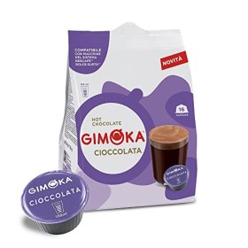 64 Capsule Gimoka Compatibili con Nescafé Dolce Gusto - 4 Confezioni da 16 Capsule - Cioccolata, 16 Unità (Confezione da 4)