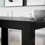 Mobili Fiver, Tavolo allungabile Cucina, Easy, Frassino Bianco, 140 x 90 x 77 cm, Nobilitato, Made in Italy, Disponibile in Vari