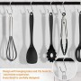 WisFox Utensili da Cucina in Silicone da 10 Pezzi, Utensili da Cucina in Silicone Resistenti al Calore, Utensili da Cucina antia