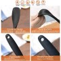 WisFox Utensili da Cucina in Silicone da 10 Pezzi, Utensili da Cucina in Silicone Resistenti al Calore, Utensili da Cucina antia