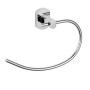OGOMONDO Set Accessori da Bagno 5 Pezzi Cromo Vetro Satinato