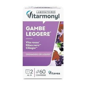 VITE ROSSA RIBES NERO Vitarmonyl ● Integratore 60 compresse ● Gambe leggere ● Formula concentrata ● Registrato Ministero